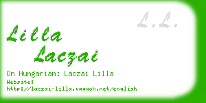 lilla laczai business card